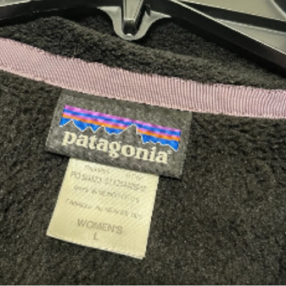 PATAGONIA ReTool Black/Tyrian Snap -T Women’s Fleece Pullover Medium - Picture 8 of 11